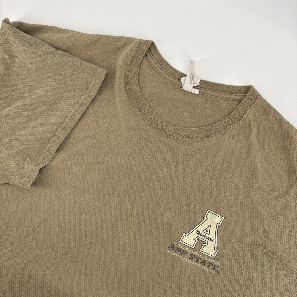 Appalachian‎ State Mountaineers Unisex 2XL Brown T Shirt Bear